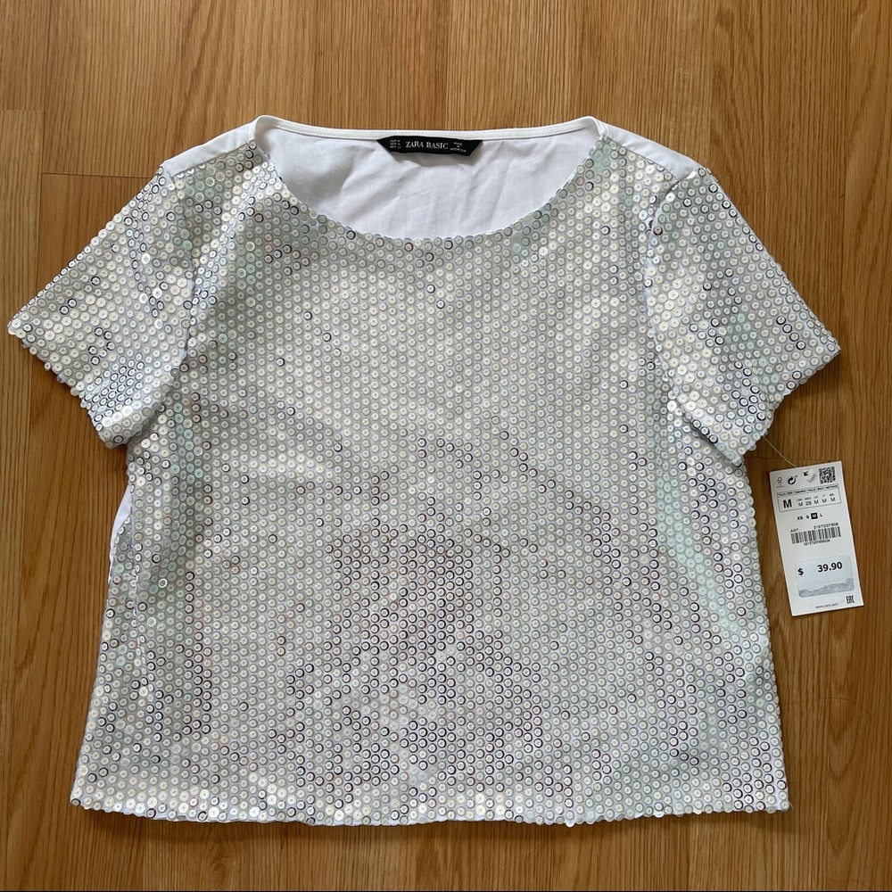Zara sequin tshirt